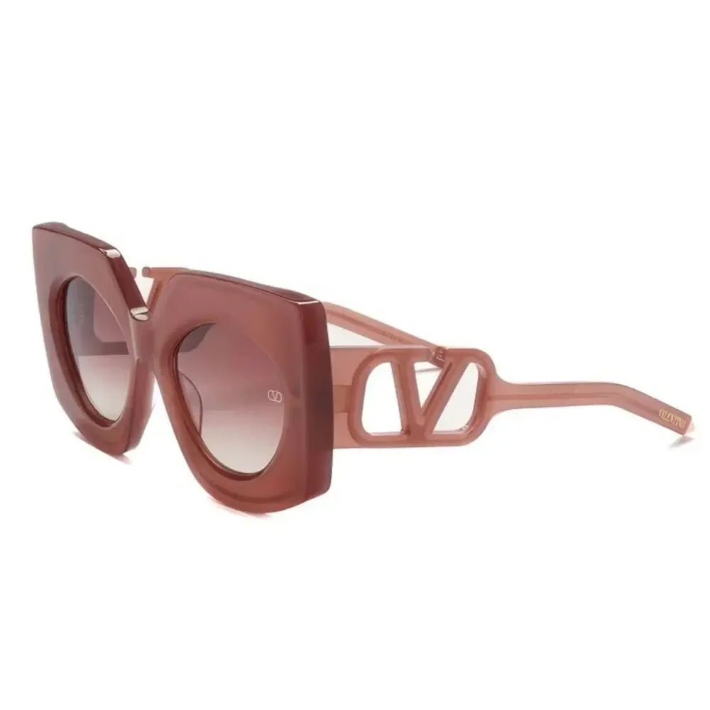 New! Valentino V SOUL VLS 127B Designer Brown Sunglasses, Authentic